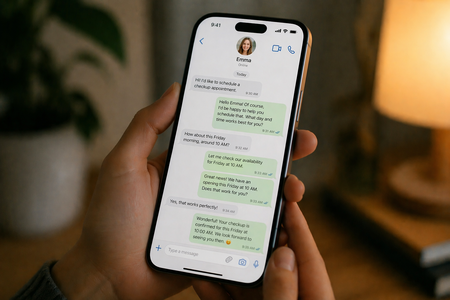 message chat with goji coordinator